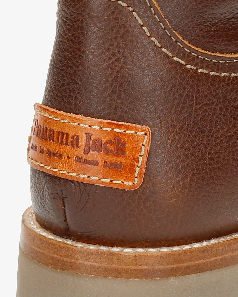 Bambina botas de piel con forro interior de pelo. cuero