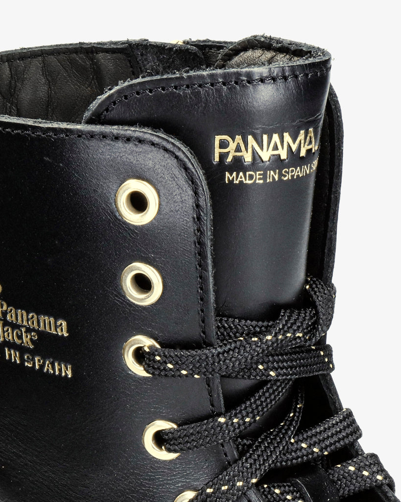 Carlyn botas de piel con forro interior de pelo. negro