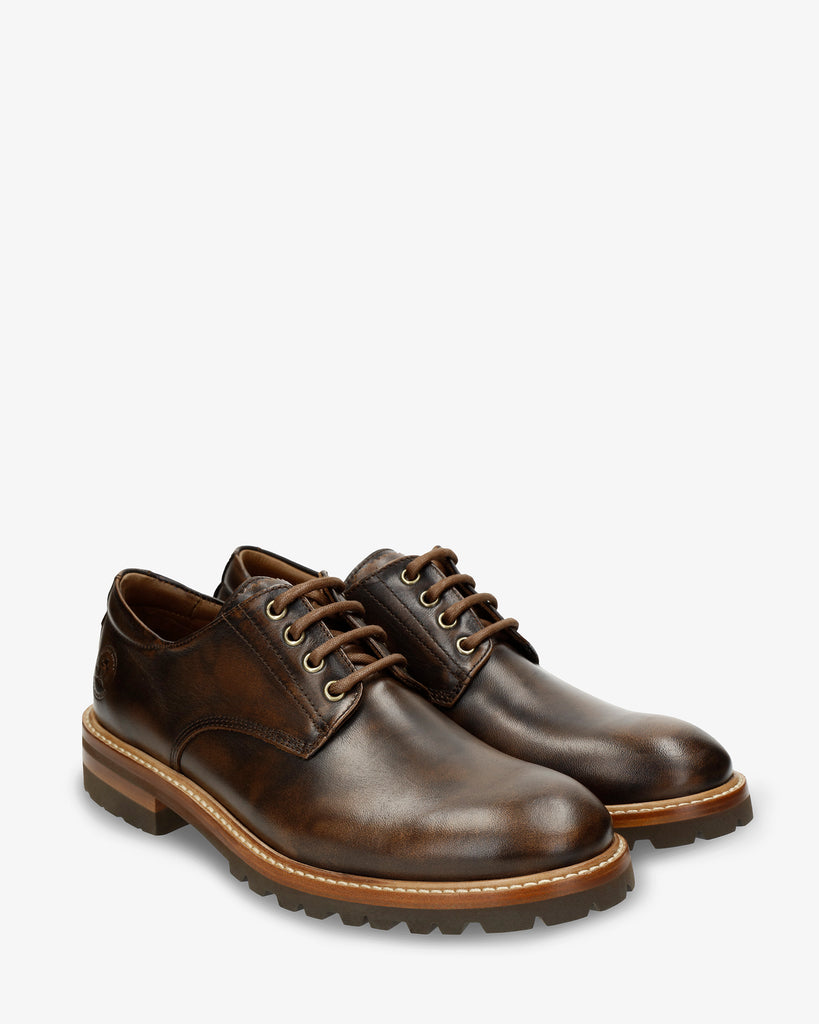 Elio zapatos de piel con forro interior de piel. cuero