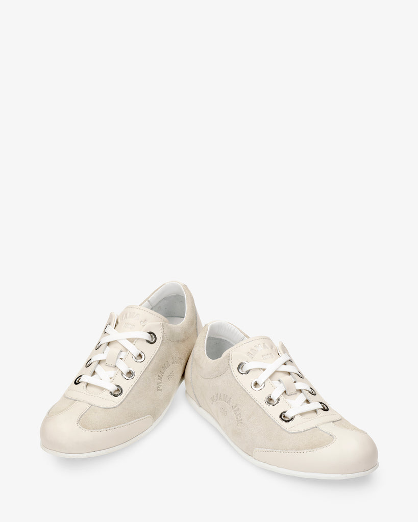 Farum sneakers de piel con forro interior de piel. crudo