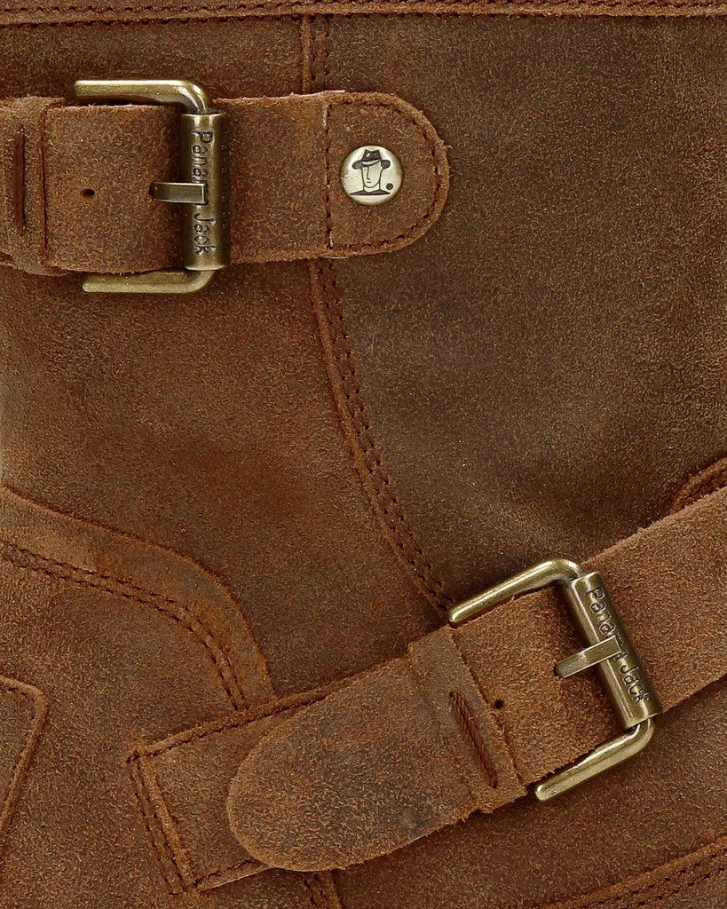 Felina botas de piel con forro interior de piel. cuero