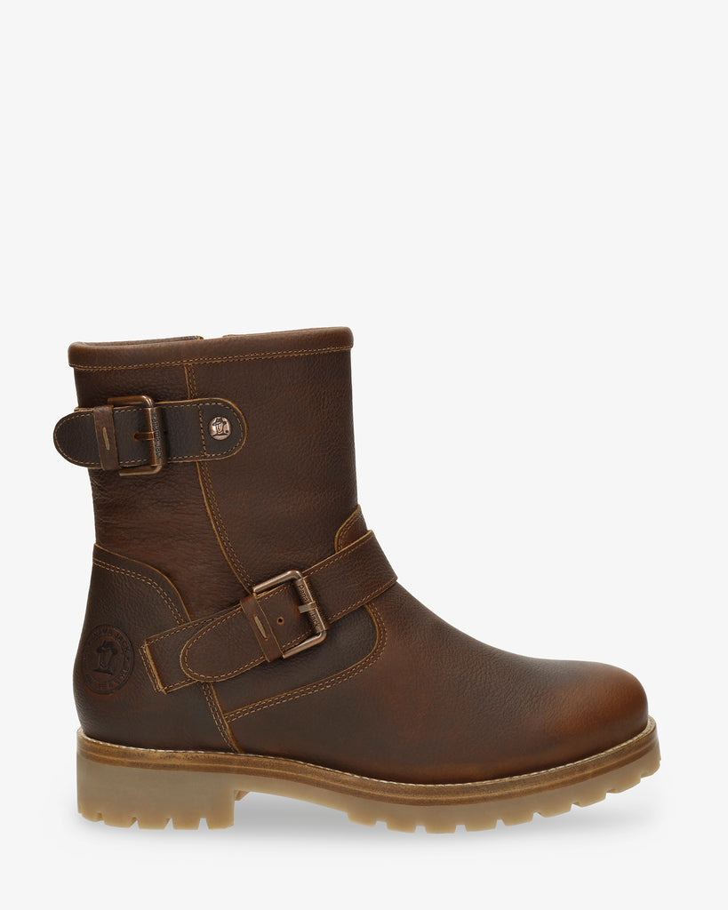 Felina Igloo botas de piel con forro interior de pelo natural. cuero