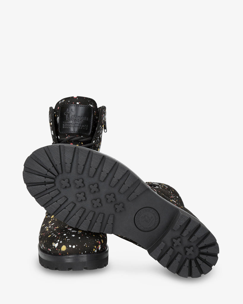 Frisia Ink botas de piel con forro interior de piel. negro