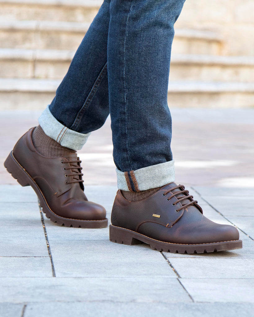 Jackson Gtx zapatos de piel con forro interior de gore-tex®. castaño