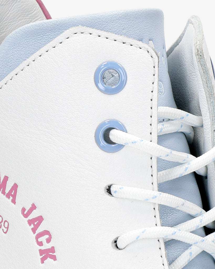 Jayla sneakers de piel con forro interior de piel. blanco