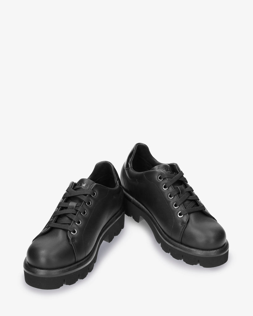 Liah zapatos de piel con forro interior de piel. negro