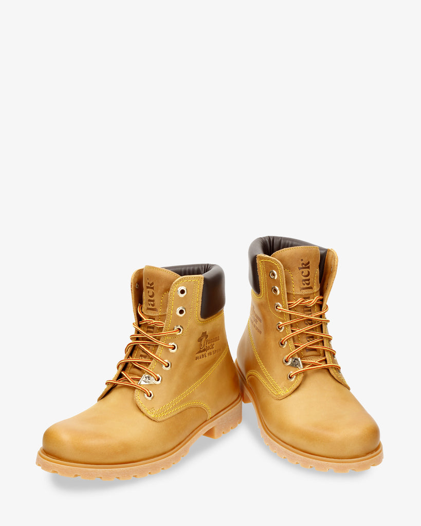 Panama 03 botas de piel con forro interior de piel. vintage