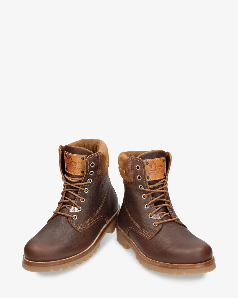 Panama 03 botas de piel con forro interior de piel. cuero