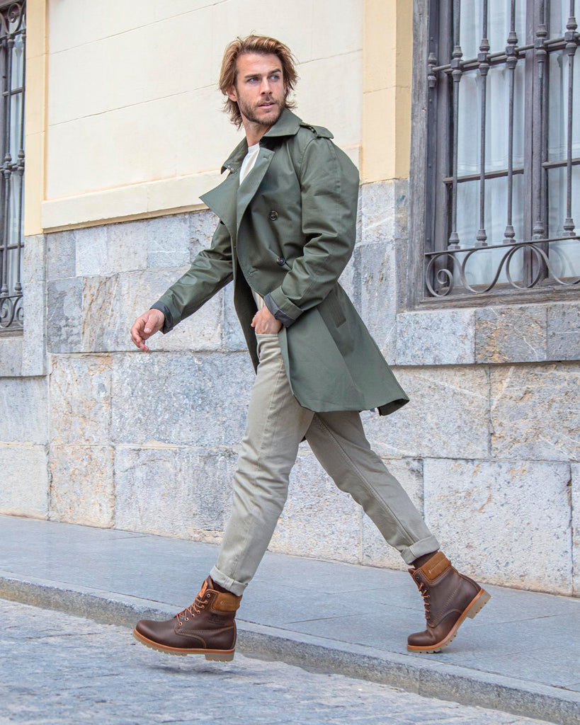 Panama 03 botas de piel con forro interior de piel. cuero