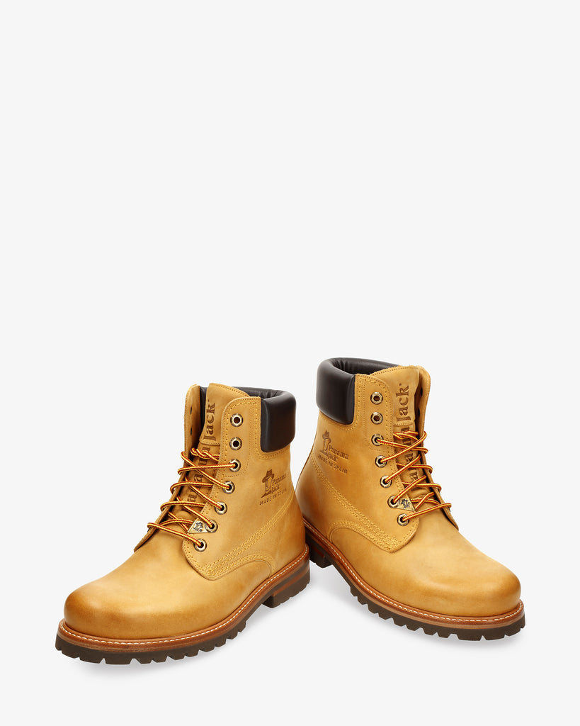 Panama 03 botas de piel con forro interior de piel. vintage