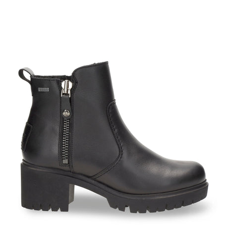 Pauline Gtx botín de piel con forro interior de gore-tex®. negro