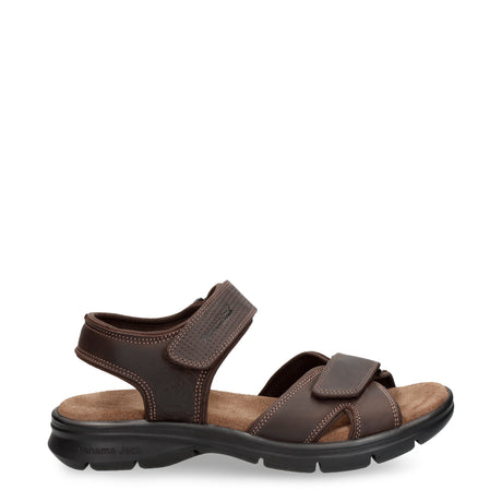 Sanders Basics sandalias de piel con forro interior de lycra. marron