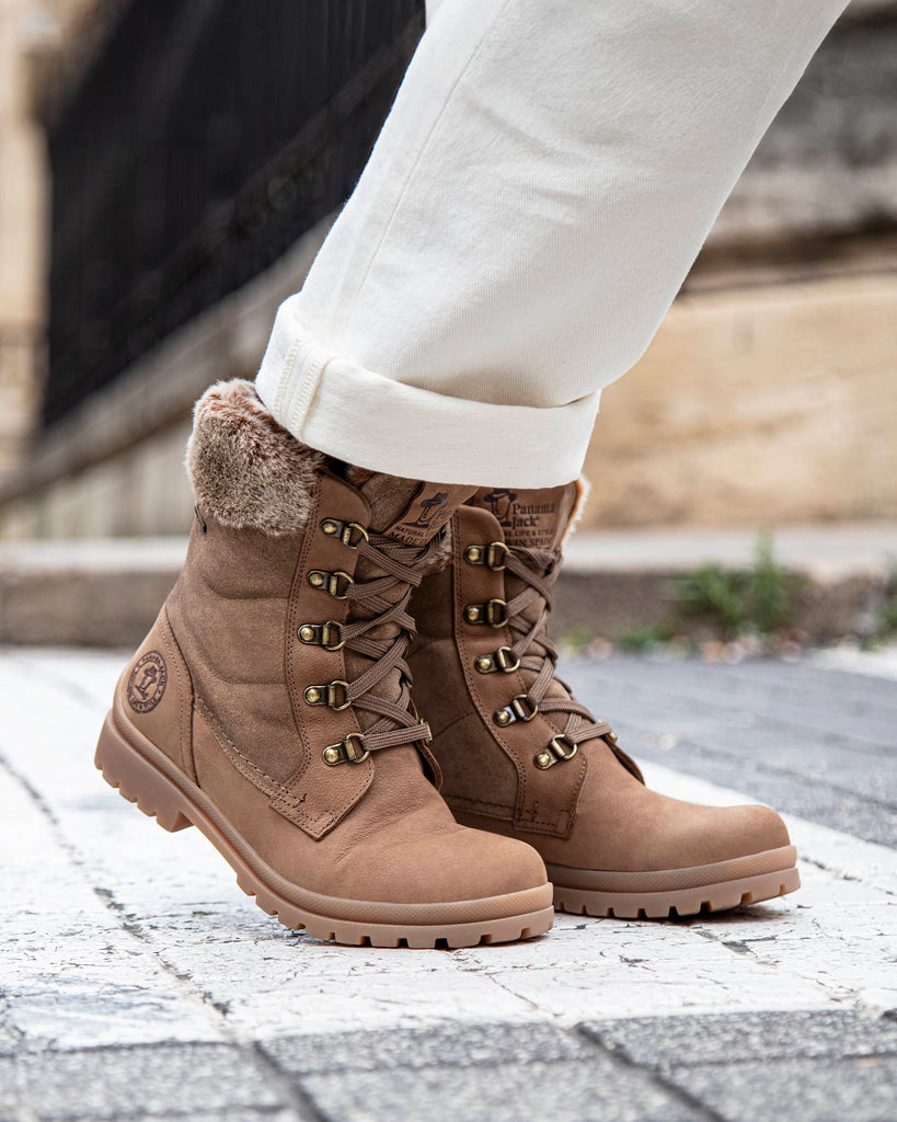 Tuscani Gtx botas de piel con forro interior de gore-tex®. taupe