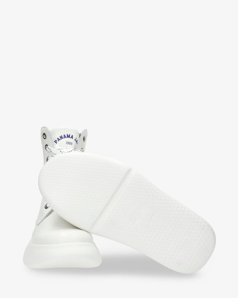 Yuca botas de piel con forro interior de piel. blanco