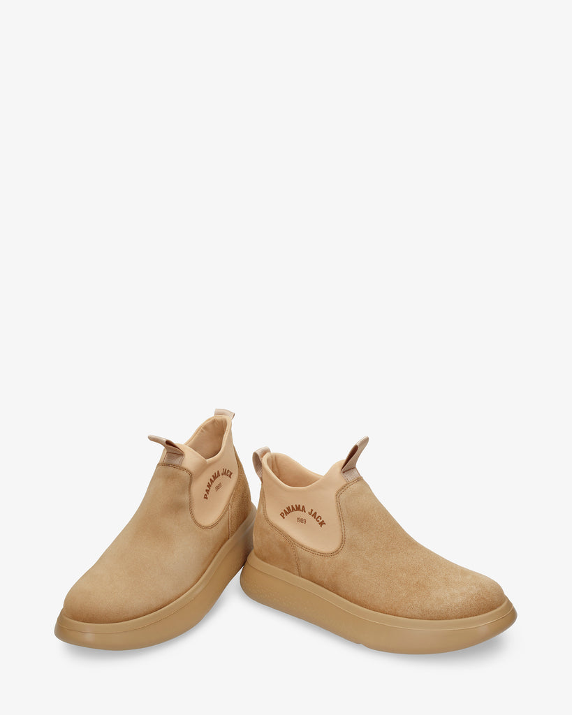 Yuli botín de piel con forro interior de lycra. cuero